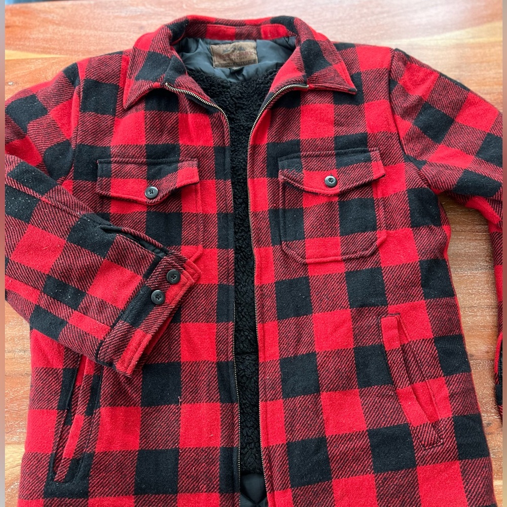 Original White Tails - Fleece Vintage pattern flannel.